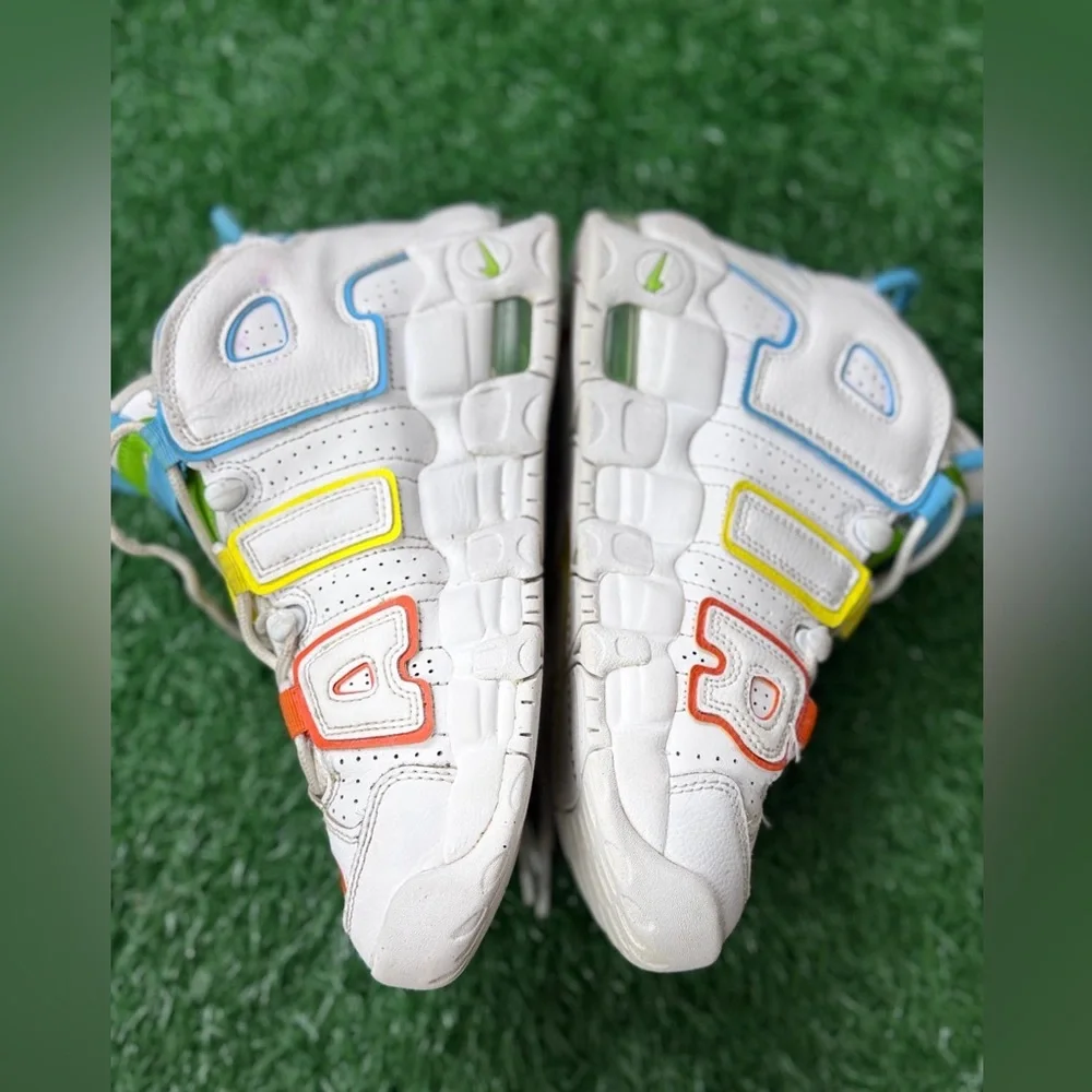 Nike Air‎ More Uptempo White Multi-Color (GS) Size 4.5Y